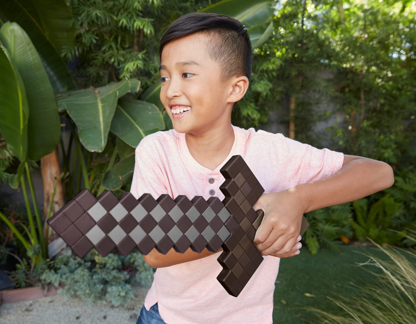 Mattel Minecraft Deluxe Netherite Sword | Kid-Sized Role-Play Toy with Realistic Sounds