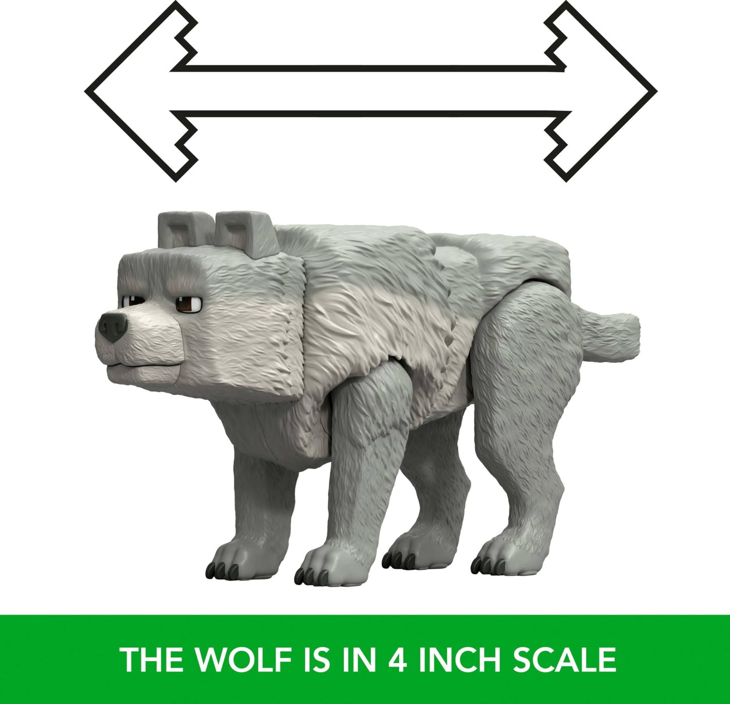 Mattel Minecraft Dennis the Wolf 3.25-Inch Action Figure & Accessories Set – Posable Collectible
