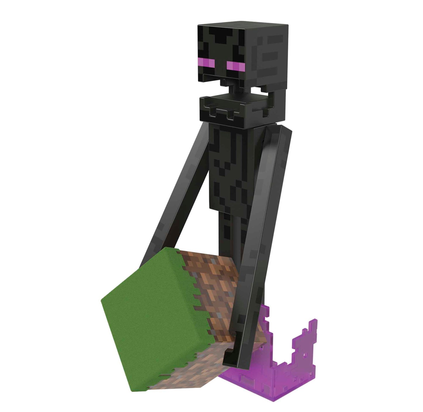 Mattel Minecraft Diamond Level Enderman Action Figure & Die-Cast Accessories, 5.5-Inch Collectible
