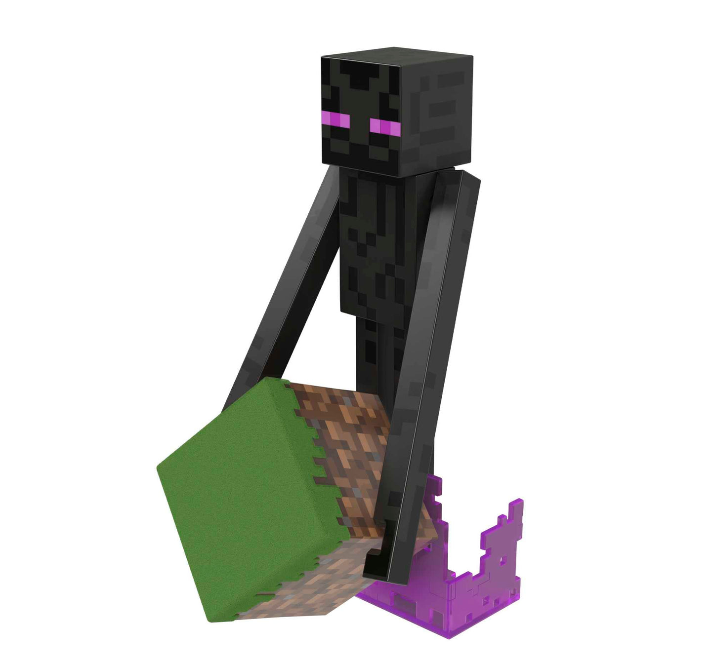 Mattel Minecraft Diamond Level Enderman Action Figure & Die-Cast Accessories, 5.5-Inch Collectible