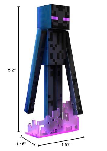 Mattel Minecraft Diamond Level Enderman Action Figure & Die-Cast Accessories, 5.5-Inch Collectible