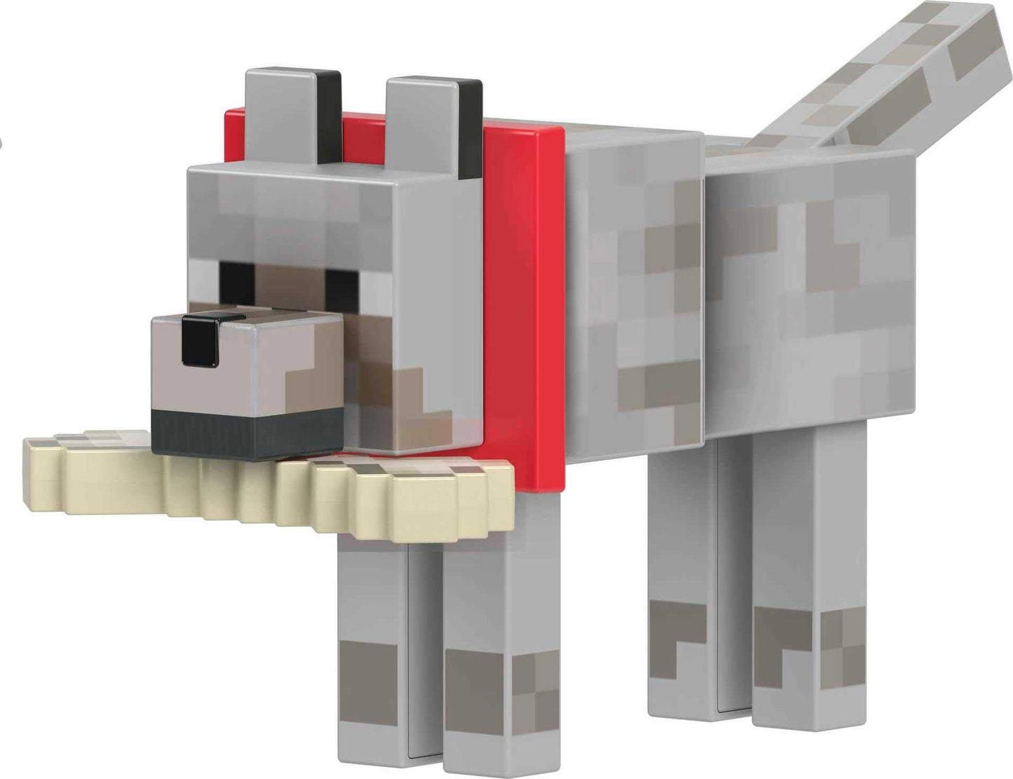 Mattel Minecraft Diamond Level Wolf Figure – 5.5-Inch Collectible with Diamond Accessories