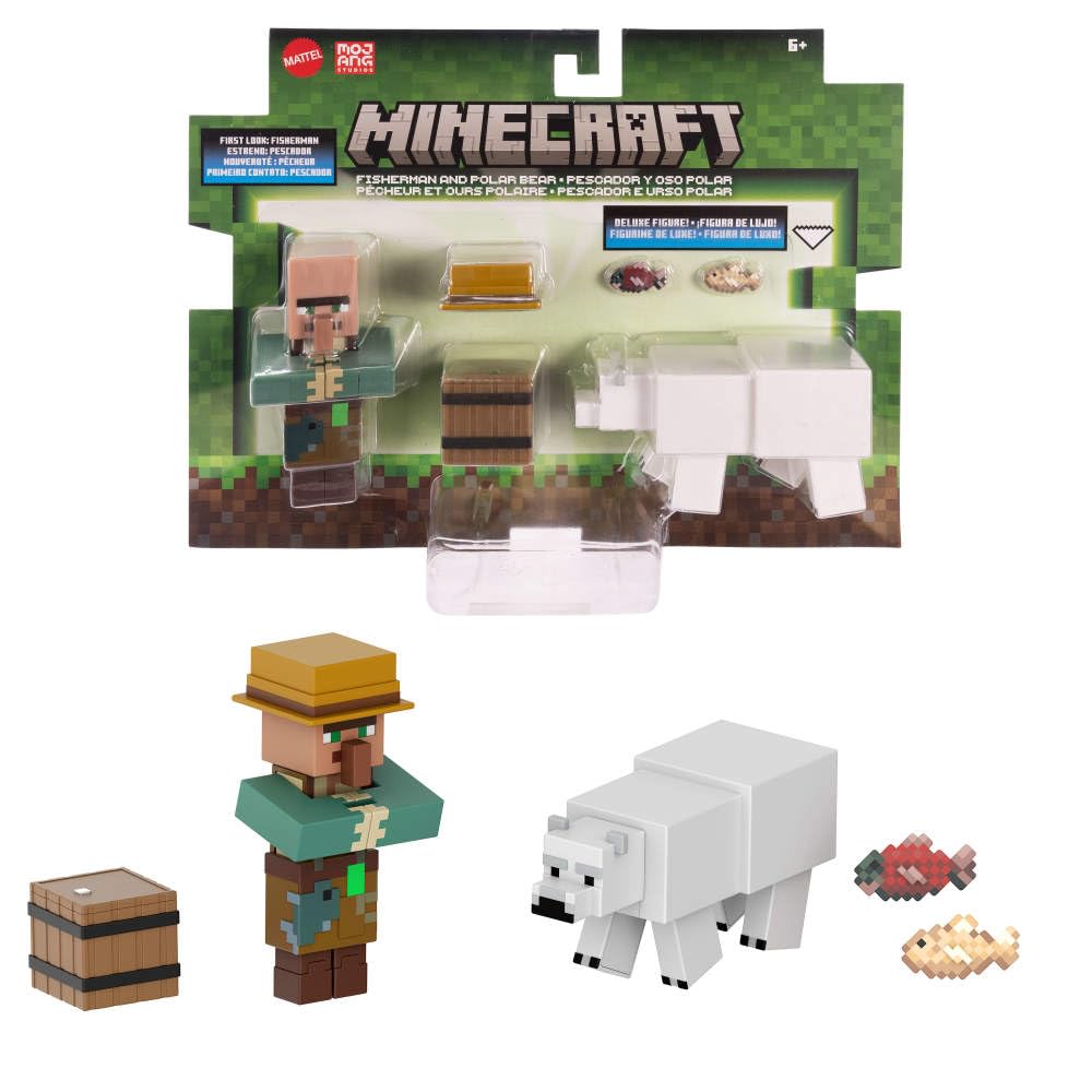 Mattel Minecraft Action Figures 2-Pack – 3.25-Inch Pixelated Collectible Toys