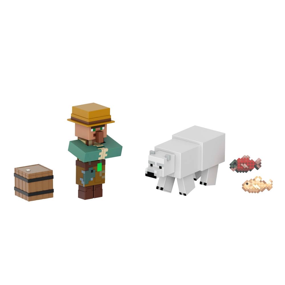 Mattel Minecraft Action Figures 2-Pack – 3.25-Inch Pixelated Collectible Toys
