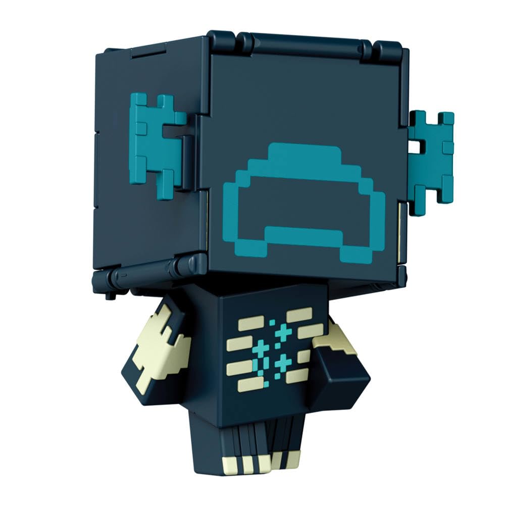 Mattel Minecraft Flippin' Figs: 2-in-1 Fidget Figures, 3.75-Inch Scale, Pixelated Design
