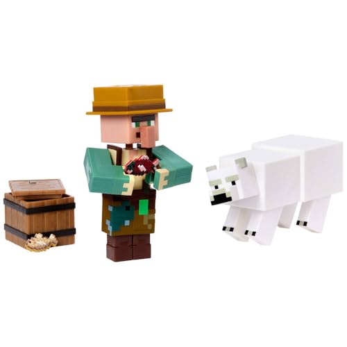 Mattel Minecraft Action Figures 2-Pack – 3.25-Inch Pixelated Collectible Toys