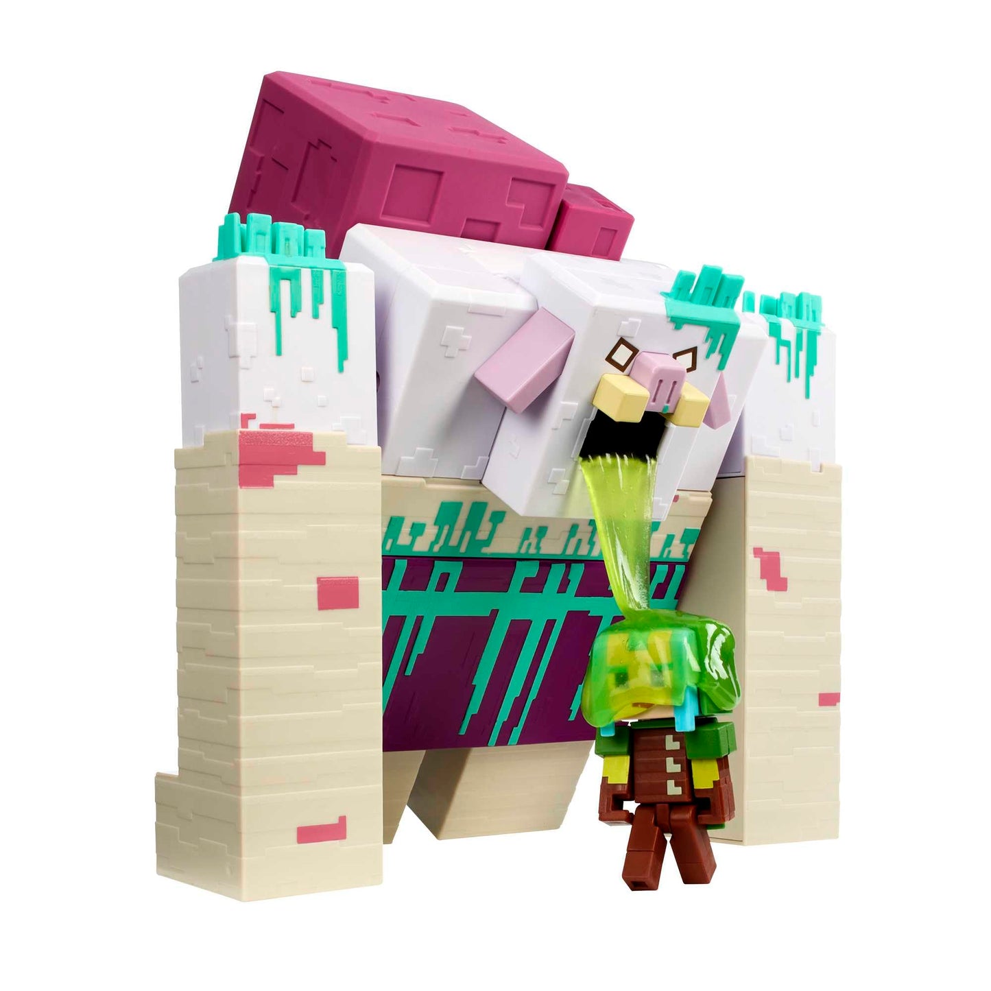 Mattel Minecraft Legends Devourer Action Figure with Slime Attack & Ranger – 3.25-Inch Collectible
