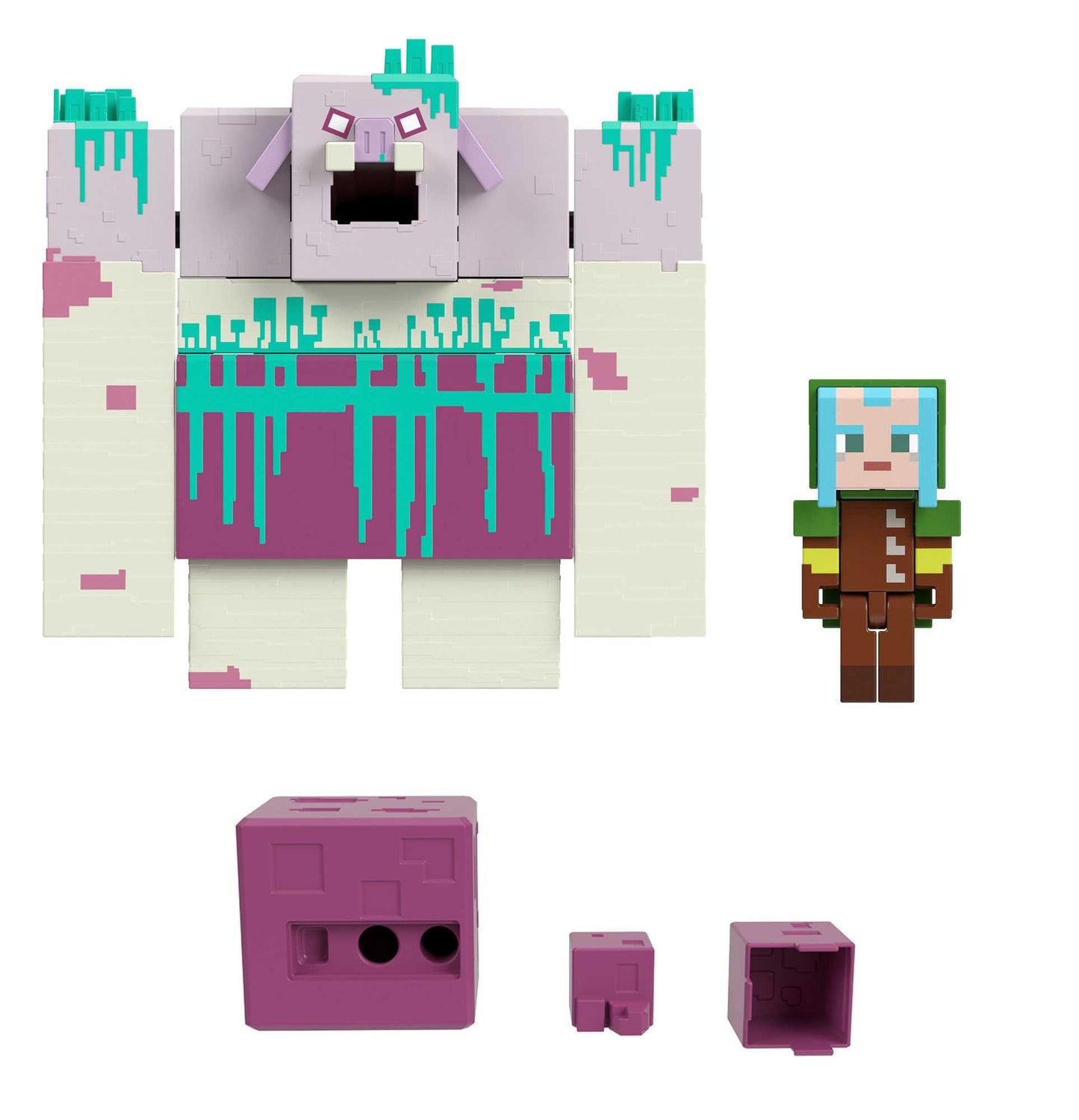 Mattel Minecraft Legends Devourer Action Figure with Slime Attack & Ranger – 3.25-Inch Collectible