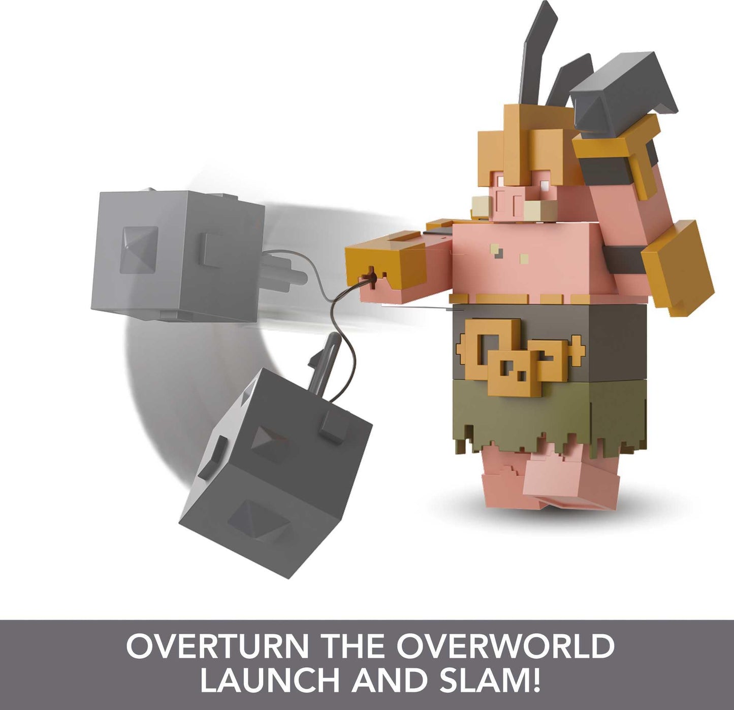 Mattel Minecraft Legends Portal Guard Action Figure – 3.25-Inch Collectible with 2 Attack Moves