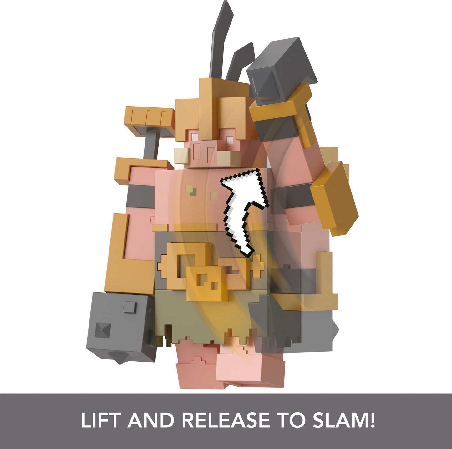 Mattel Minecraft Legends Portal Guard Action Figure – 3.25-Inch Collectible with 2 Attack Moves