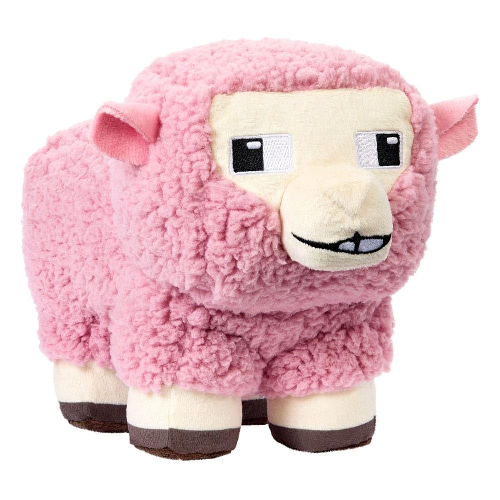 Mattel Minecraft Basic Plush Pink Sheep – 8-Inch Collectible Soft Doll