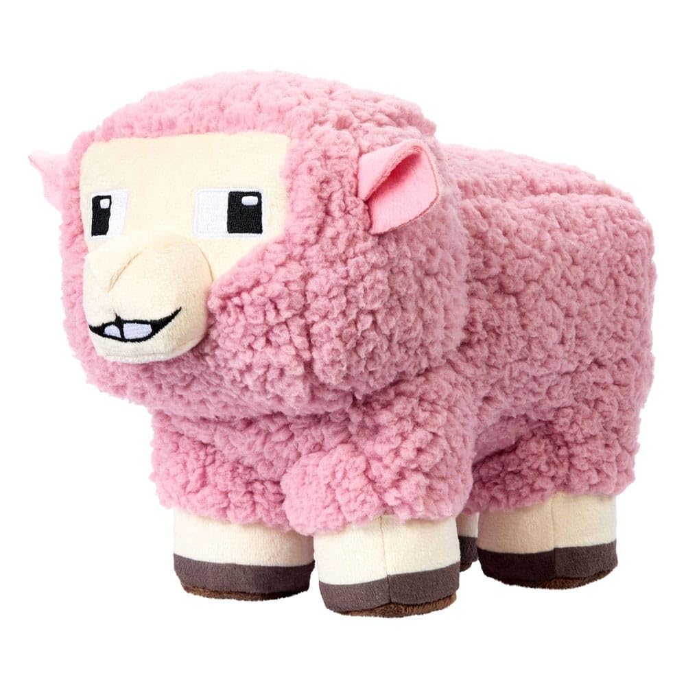Mattel Minecraft Basic Plush Pink Sheep – 8-Inch Collectible Soft Doll