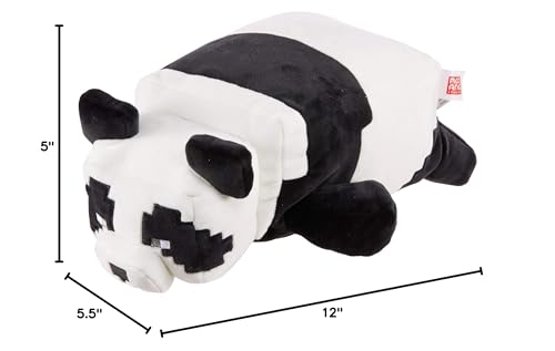 Mattel Minecraft Plush Panda 12-Inch – Floppy Soft Stuffed Animal, Collectible Toy