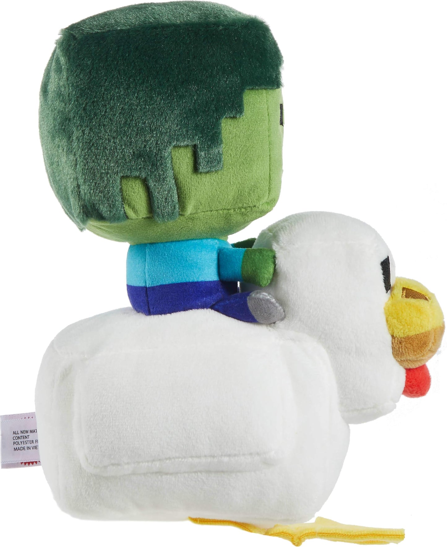 Mattel Minecraft Plush Zombie Chicken Jockey Toy – 8-Inch Collectible Plush