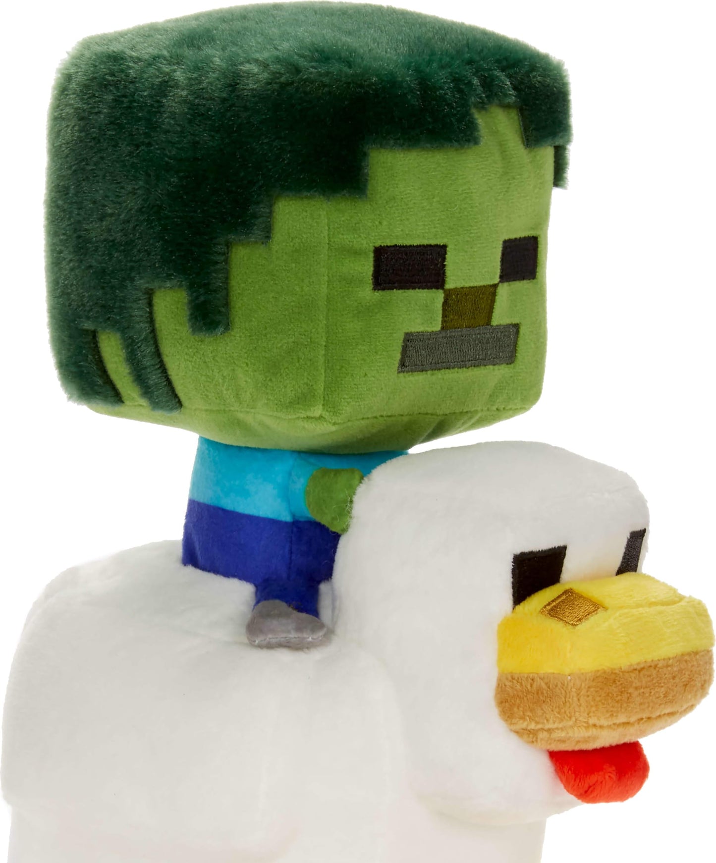 Mattel Minecraft Plush Zombie Chicken Jockey Toy – 8-Inch Collectible Plush