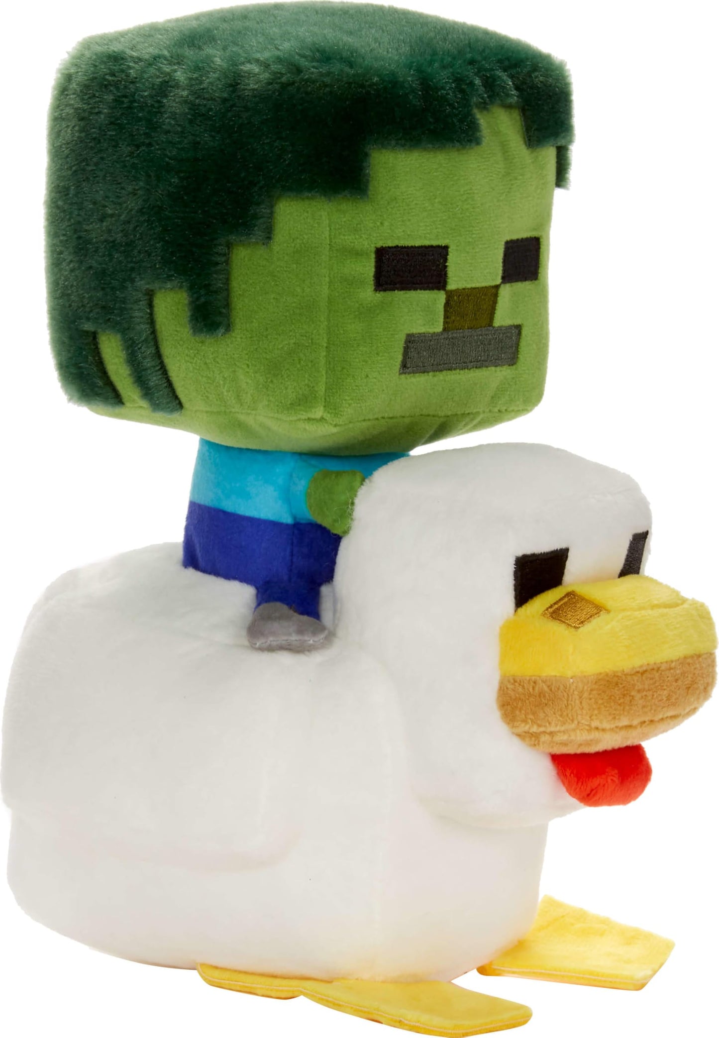 Mattel Minecraft Plush Zombie Chicken Jockey Toy – 8-Inch Collectible Plush