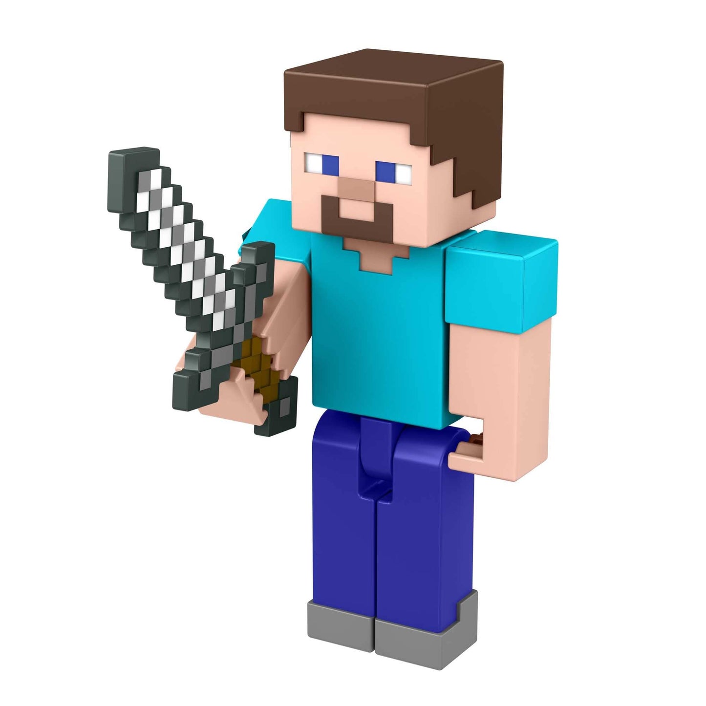 Mattel Minecraft Steve Action Figure 3.25-inch – Build-A-Portal Piece Included | Collectible Gift for Fans & Kids 6+