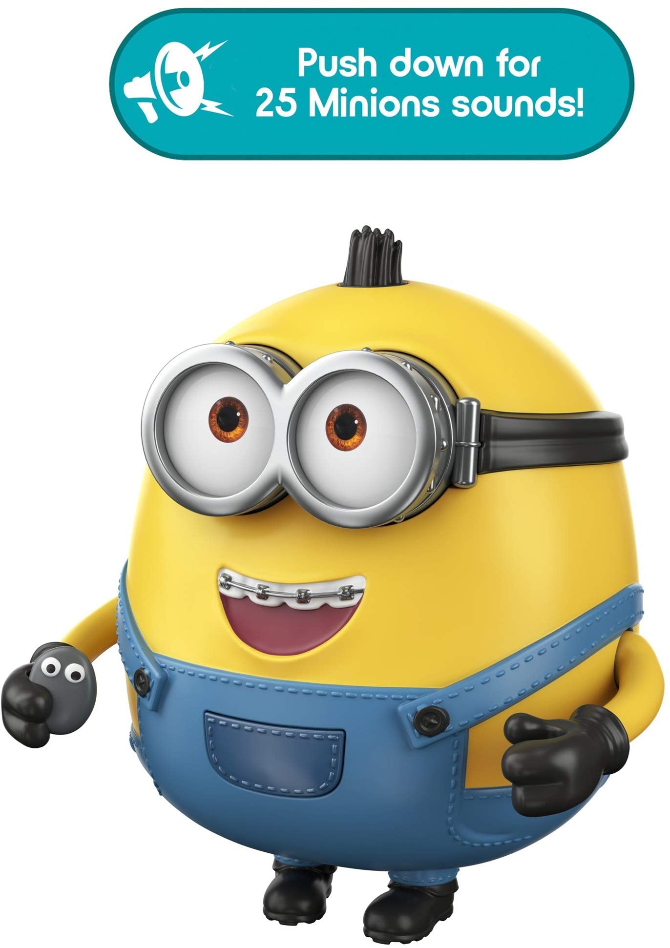 Mattel Minions Sing ’N Babble Otto Interactive Action Figure – 25+ Talking & Laughing Sounds, 4-Inch Tall