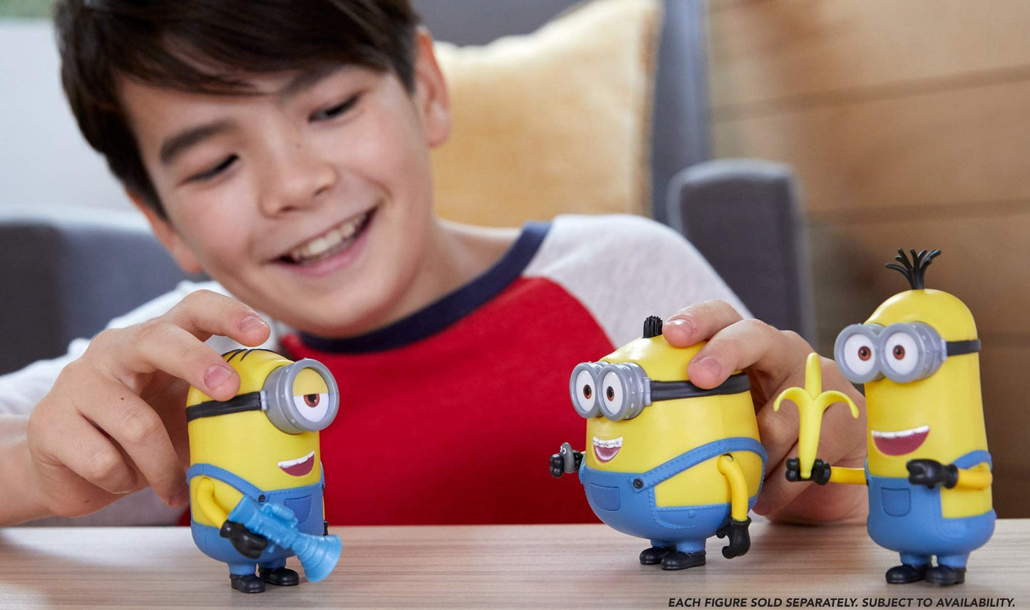 Mattel Minions Sing ’N Babble Otto Interactive Action Figure – 25+ Talking & Laughing Sounds, 4-Inch Tall