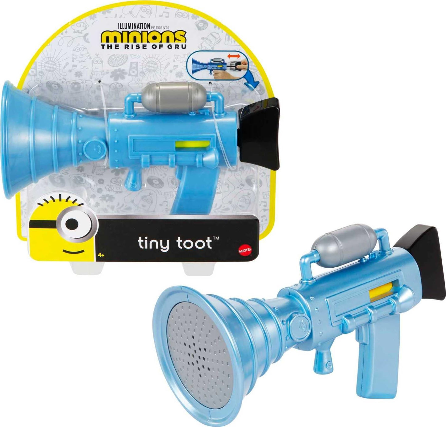 Mattel Minions Tiny Toot Fart Toy Blaster – Prank Role-Play with Firing Sound