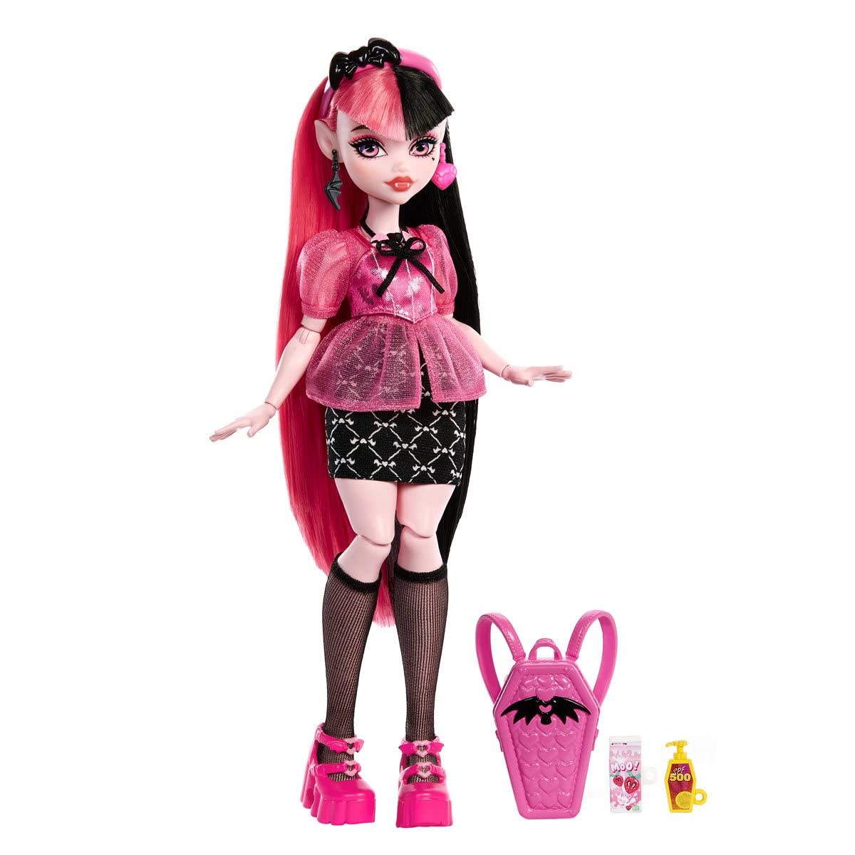 Monster High Draculaura Day Out Doll – 25 cm Articulated by Mattel (MTHKY71)