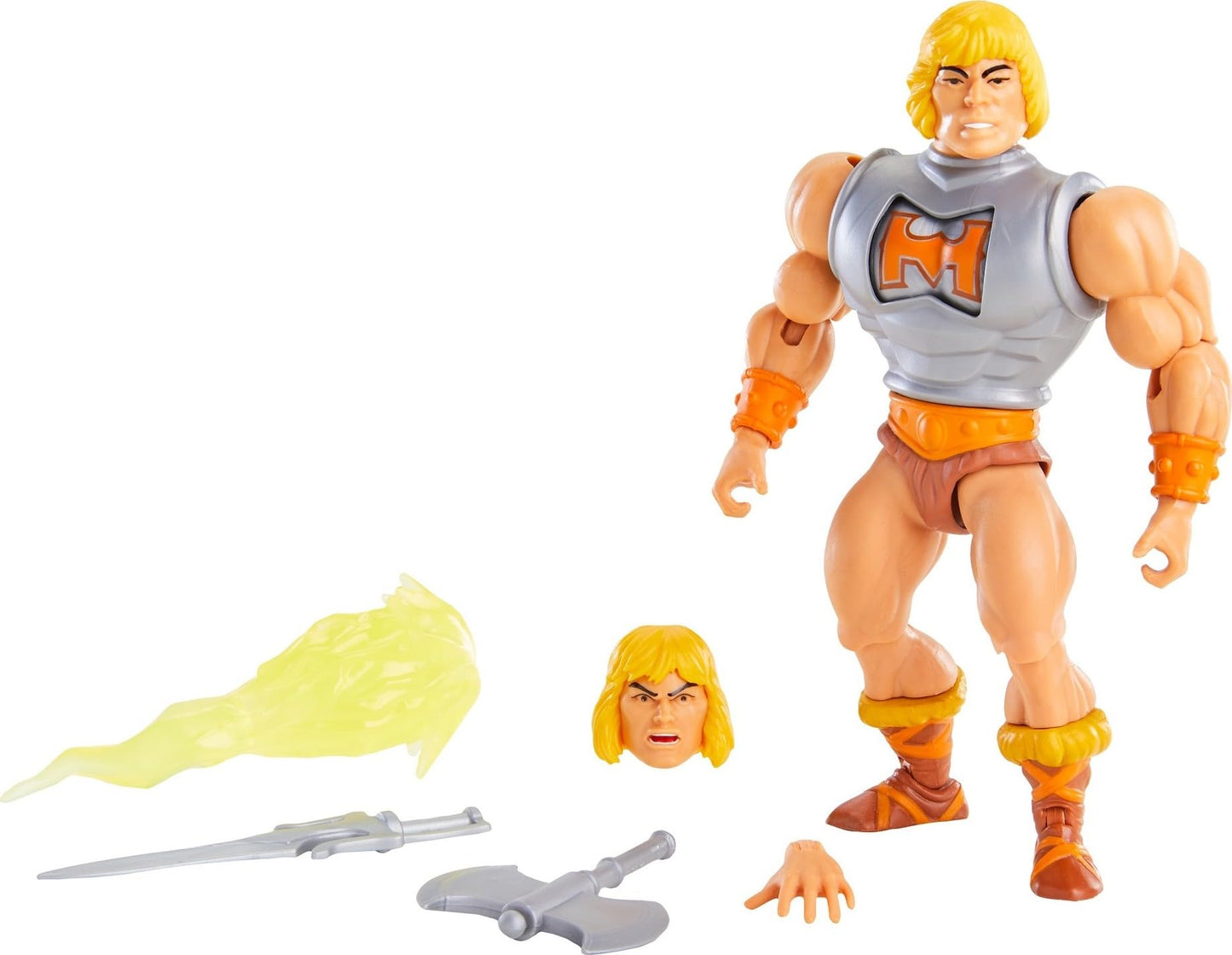 Mattel MOTU Origins He-Man 5.5-Inch Action Figure with Battle Armor & Mini-Comic