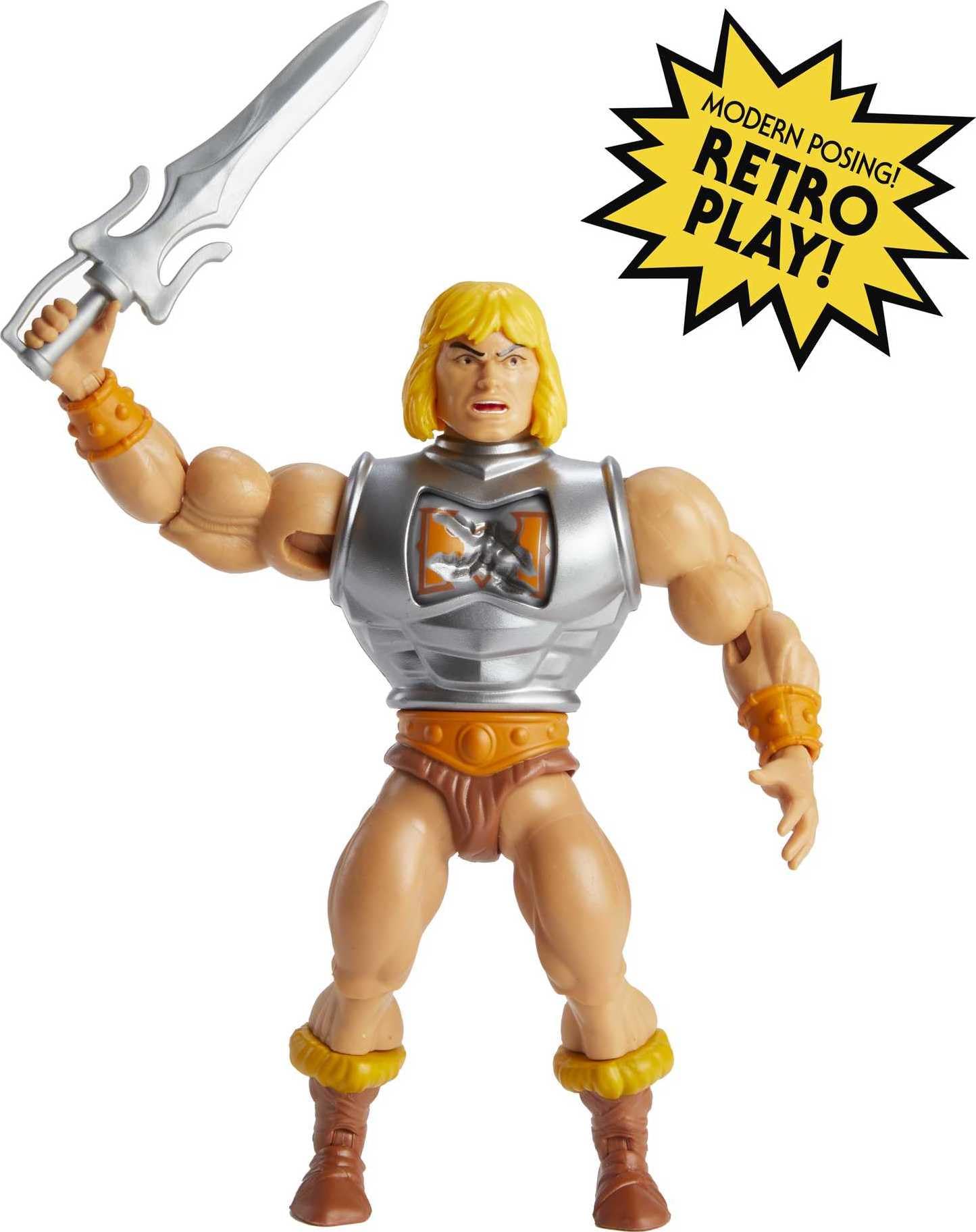Mattel MOTU Origins He-Man 5.5-Inch Action Figure with Battle Armor & Mini-Comic