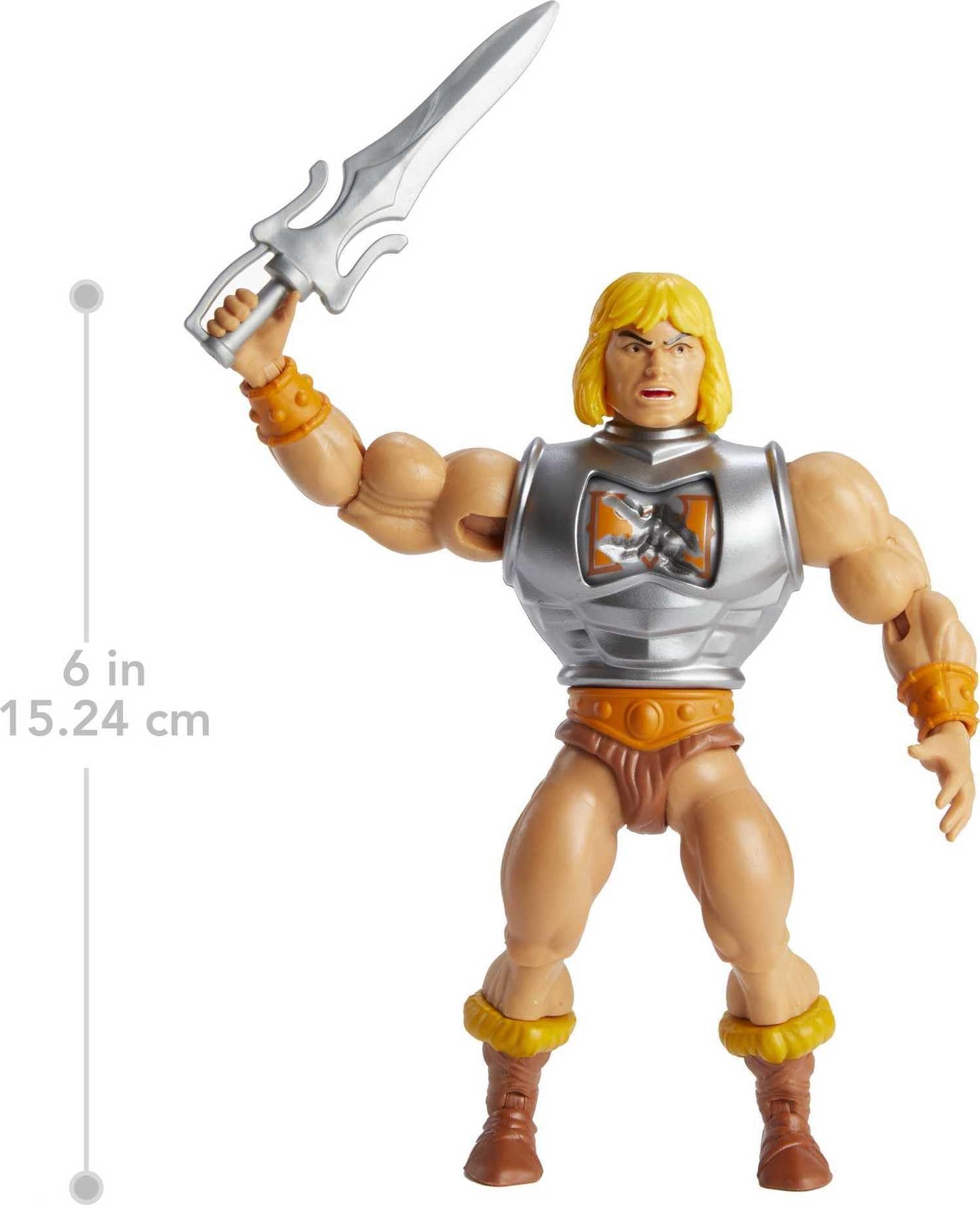 Mattel MOTU Origins He-Man 5.5-Inch Action Figure with Battle Armor & Mini-Comic