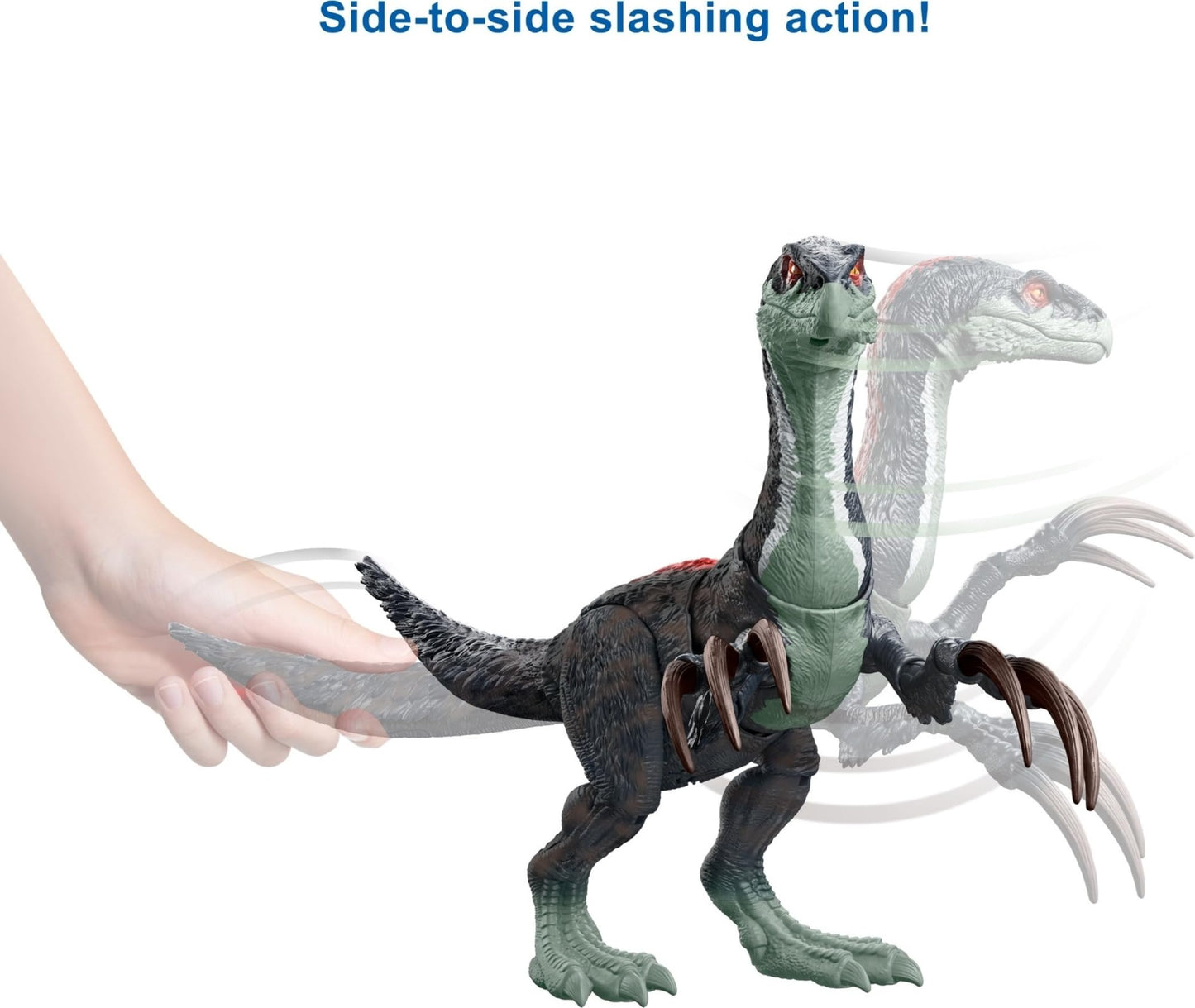 Mattel Jurassic World Dominion Sound Slashin Therizinosaurus Action Figure with AR