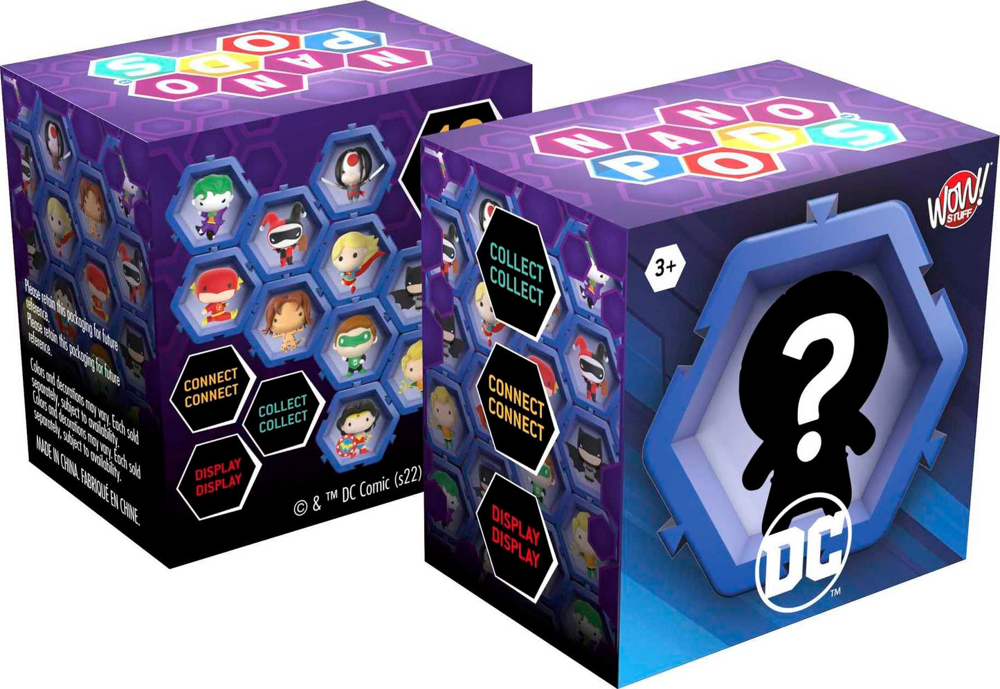 Mattel NANO PODS: DC Universe Connectable Collectible Figures – Mystery Hex Pods
