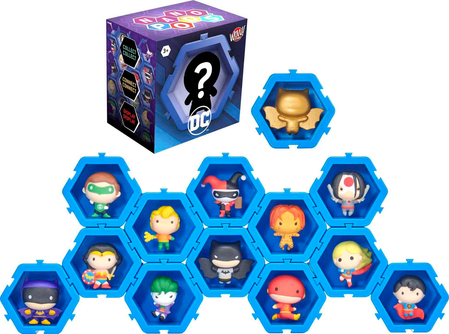 Mattel NANO PODS: DC Universe Connectable Collectible Figures – Mystery Hex Pods