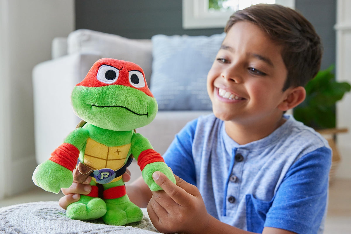 Mattel TMNT Mutant Mayhem Raphael Plush Toy — 8-Inch Soft Doll