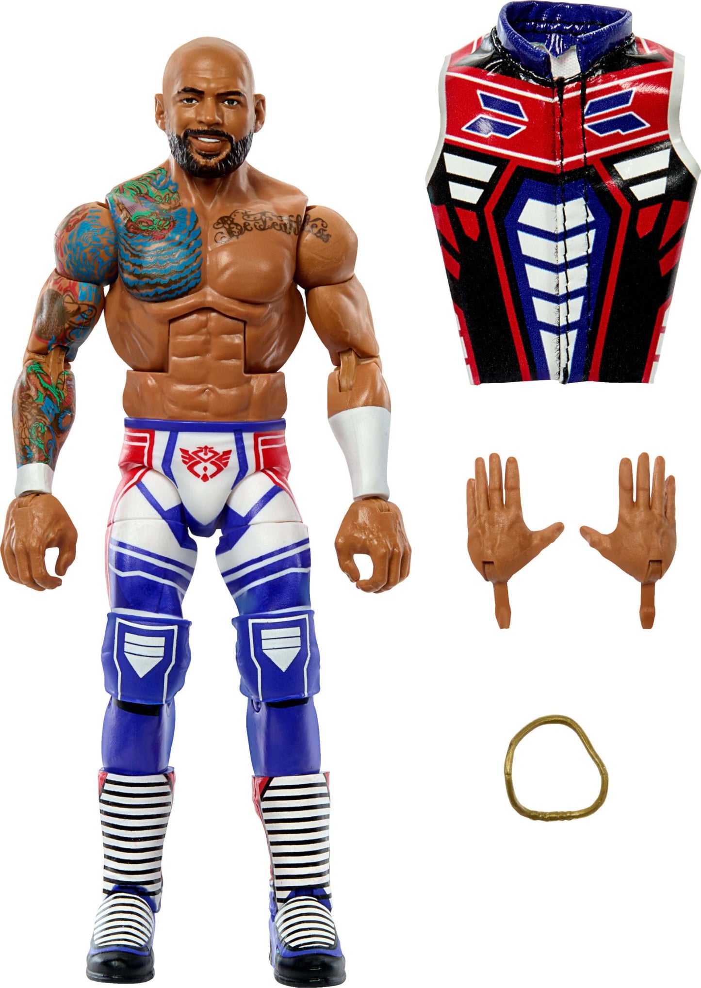 Mattel WWE Elite Ricochet Action Figure – 25 Points of Articulation, 6-Inch Collectible