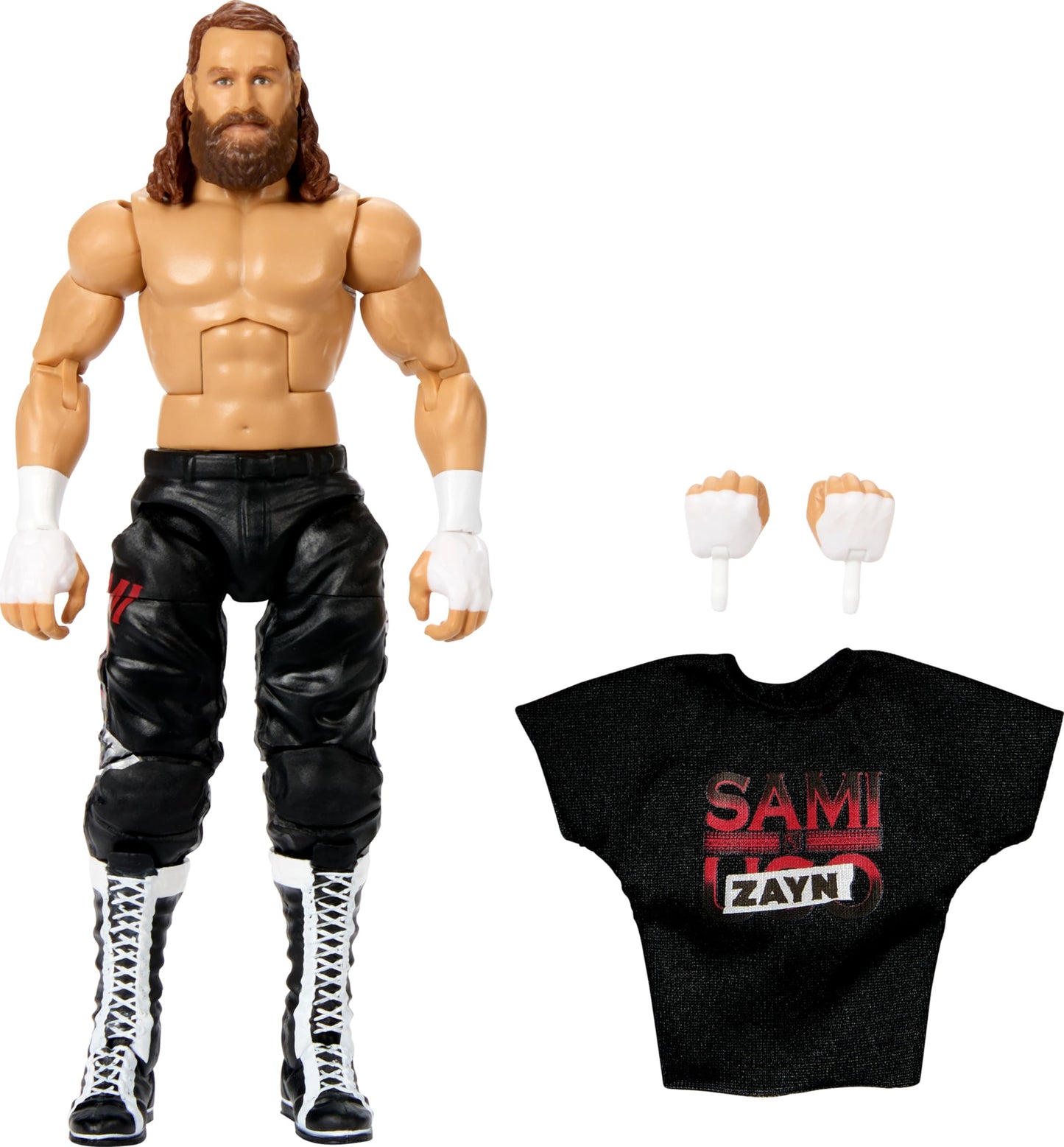 Mattel WWE Elite Sami Zayn Series #106 6-Inch Action Figure – 25 Points of Articulation & Swappable Hands