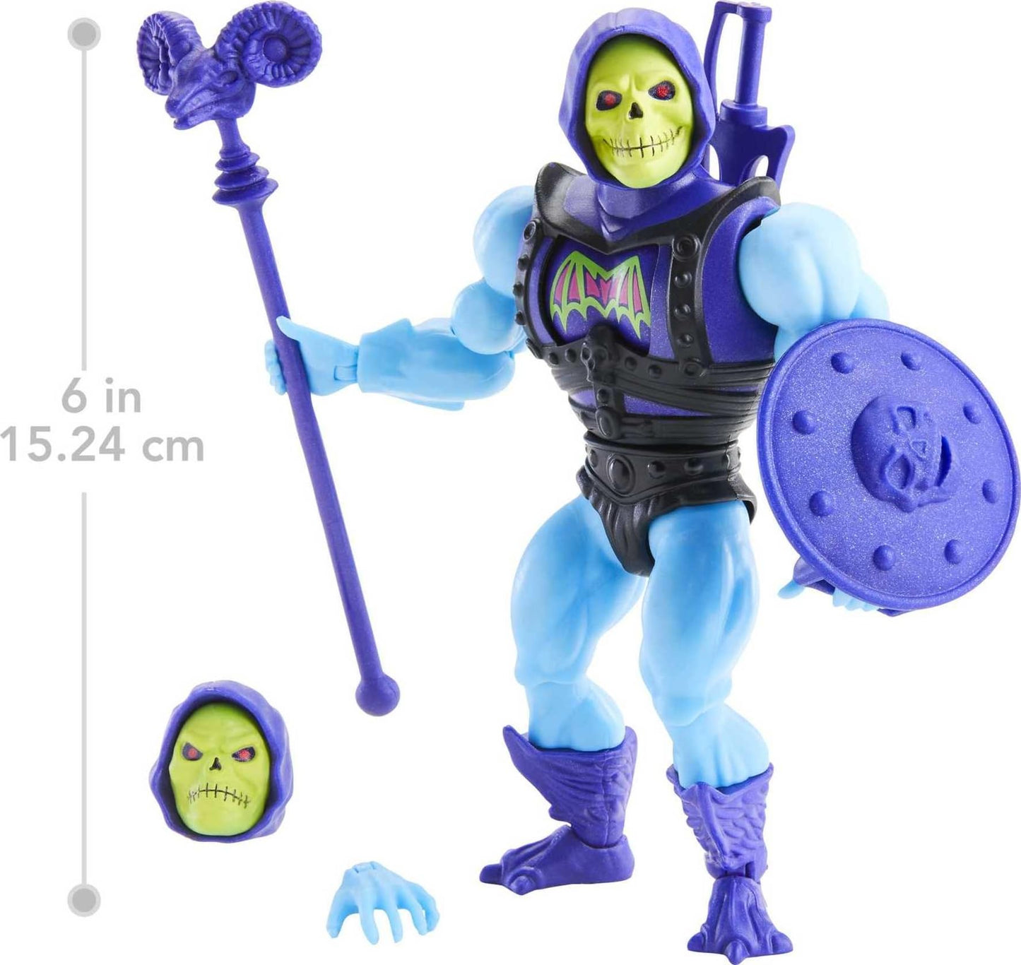 Mattel Masters of the Universe Origins Deluxe Skeletor Action Figure – 5.5-Inch Deluxe Battle Character for Storytelling & Display
