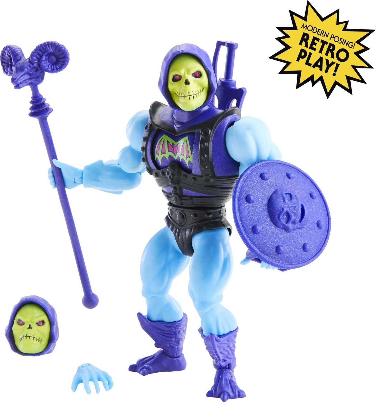 Mattel Masters of the Universe Origins Deluxe Skeletor Action Figure – 5.5-Inch Deluxe Battle Character for Storytelling & Display