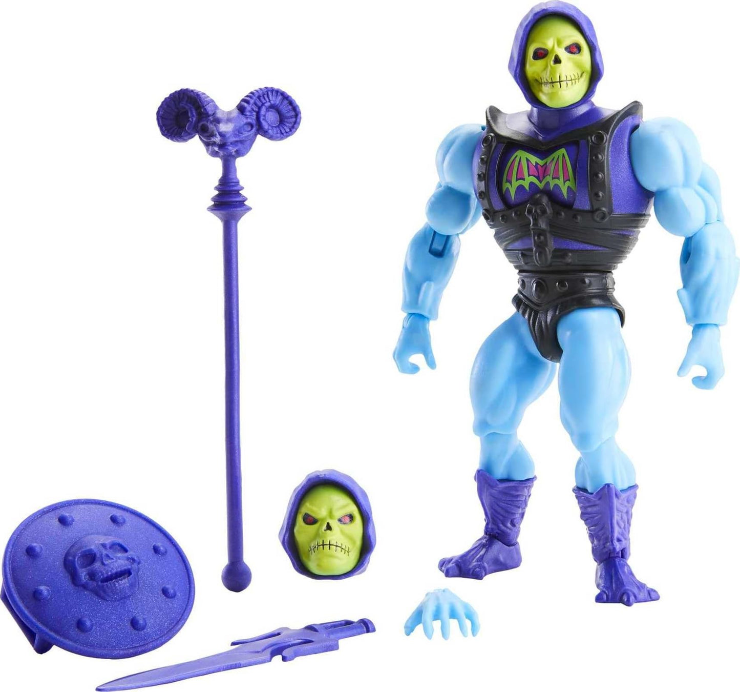 Mattel Masters of the Universe Origins Deluxe Skeletor Action Figure – 5.5-Inch Deluxe Battle Character for Storytelling & Display