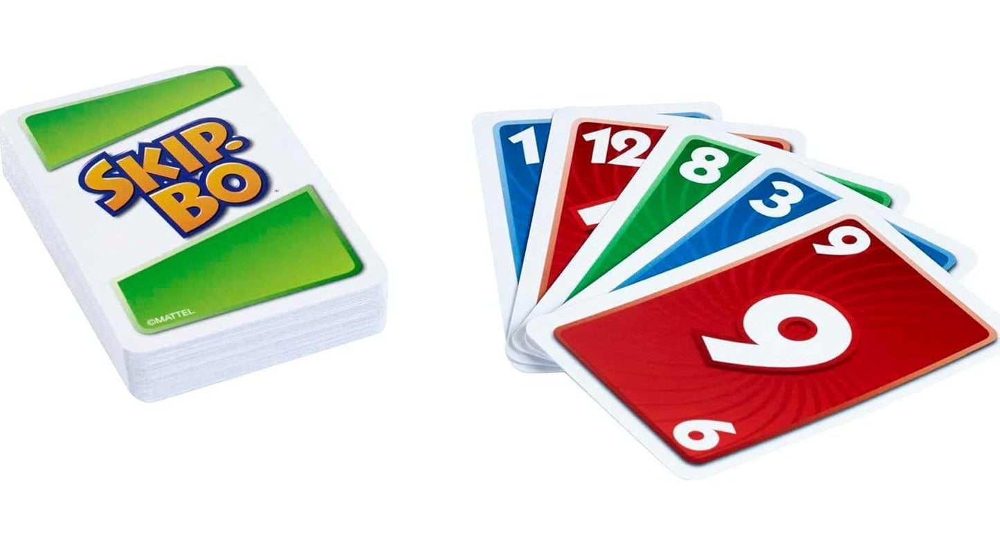 Mattel Skip-Bo Card Game Combo Pack (2) – Double the Family Fun