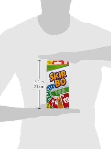 Skip-Bo Card Game by Mattel Games – Family Sequencing Card Game for Ages 7+ (162 Cards)