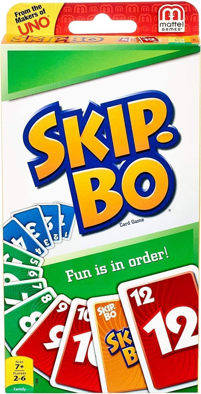Mattel Skip-Bo Card Game Combo Pack (2) – Double the Family Fun