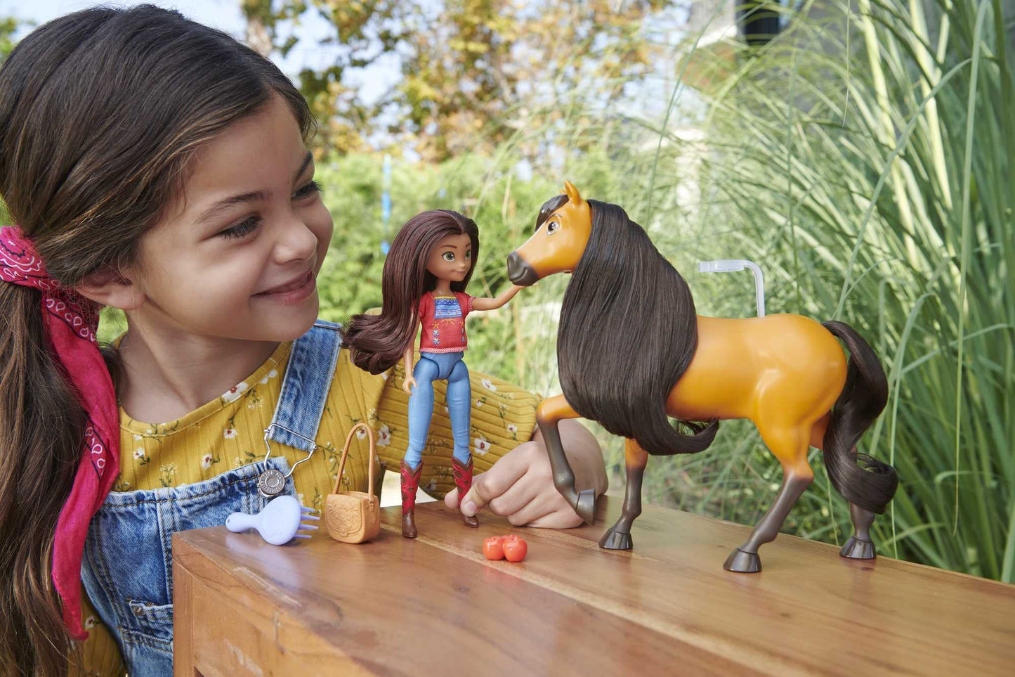 Mattel Spirit Lucky Doll & Spirit Horse Set — 7-In Lucky Doll with 7 Joints + 8-In Spirit Horse with Soft Mane