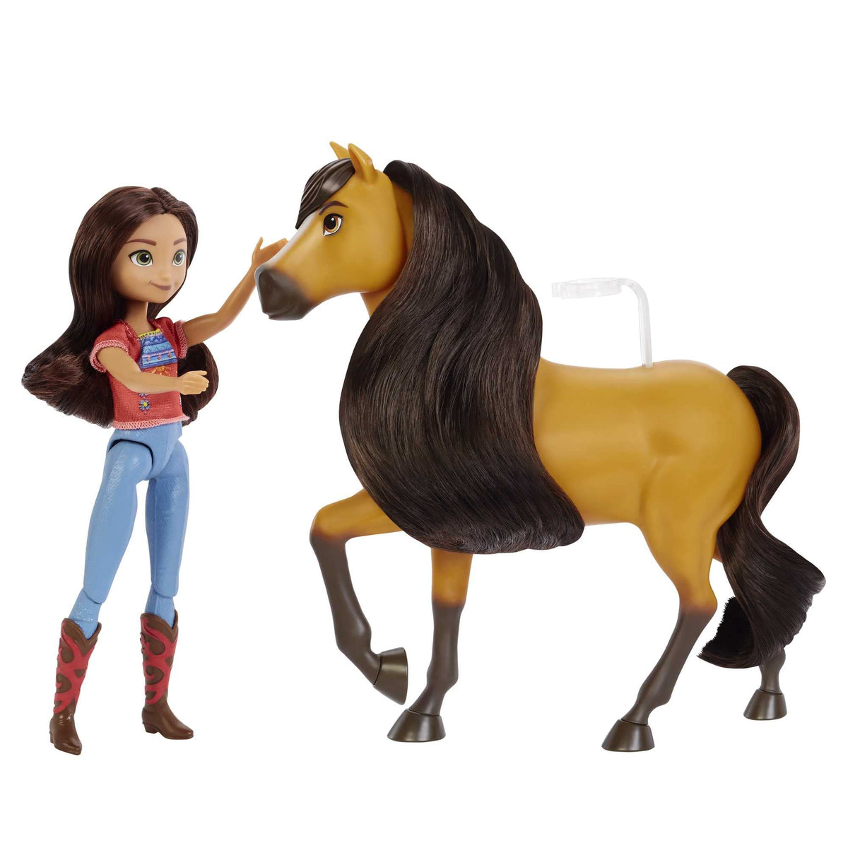 Mattel Spirit Lucky Doll & Spirit Horse Set — 7-In Lucky Doll with 7 Joints + 8-In Spirit Horse with Soft Mane
