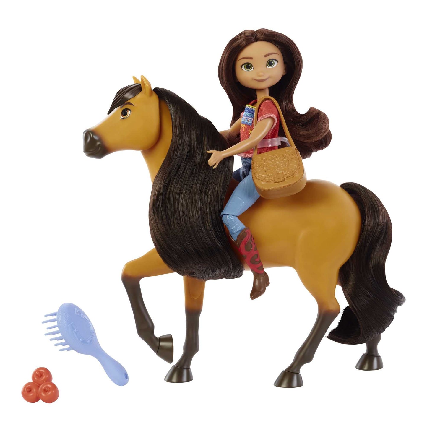 Mattel Spirit Lucky Doll & Spirit Horse Set — 7-In Lucky Doll with 7 Joints + 8-In Spirit Horse with Soft Mane