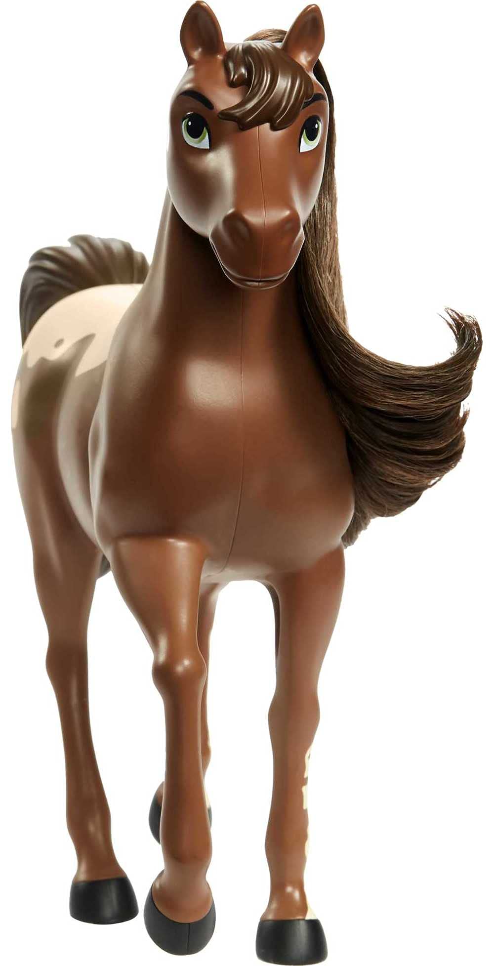 Mattel Spirit Untamed 8in Movable-Head Herd Horse – Chestnut Pinto, Gift for Kids 3+