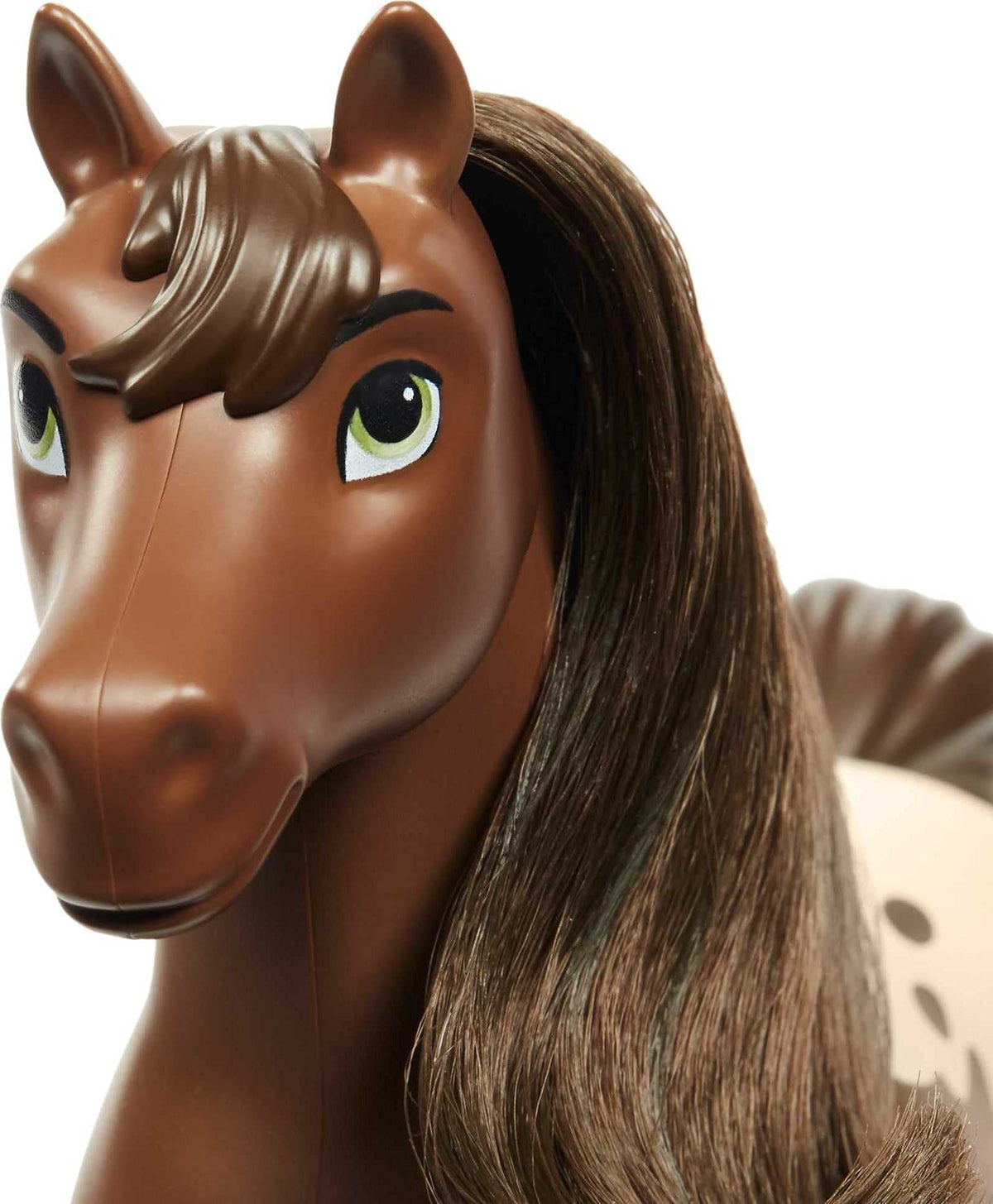 Mattel Spirit Untamed 8in Movable-Head Herd Horse – Chestnut Pinto, Gift for Kids 3+