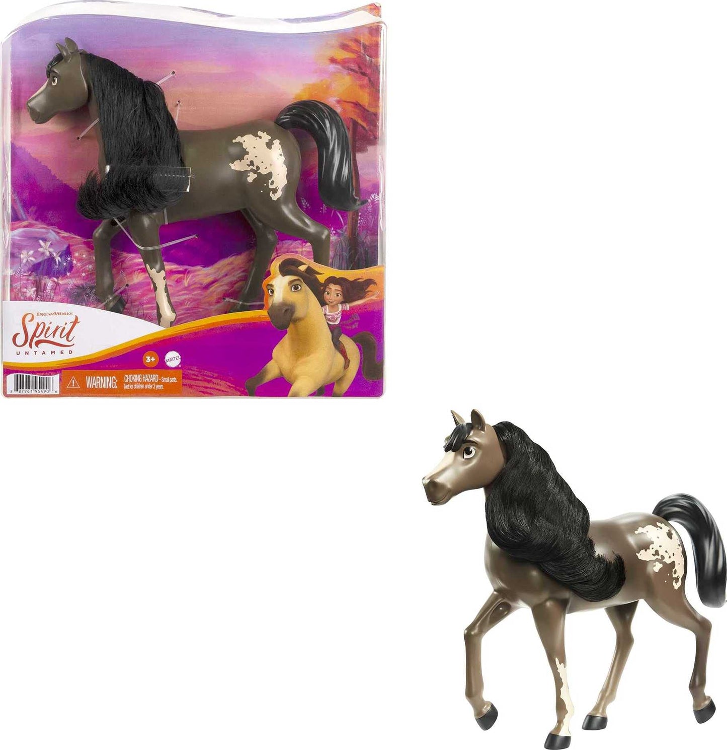 Mattel Spirit Untamed Mustang Mare — 8-Inch Figure with Movable Head, Great Gift for Ages 3+