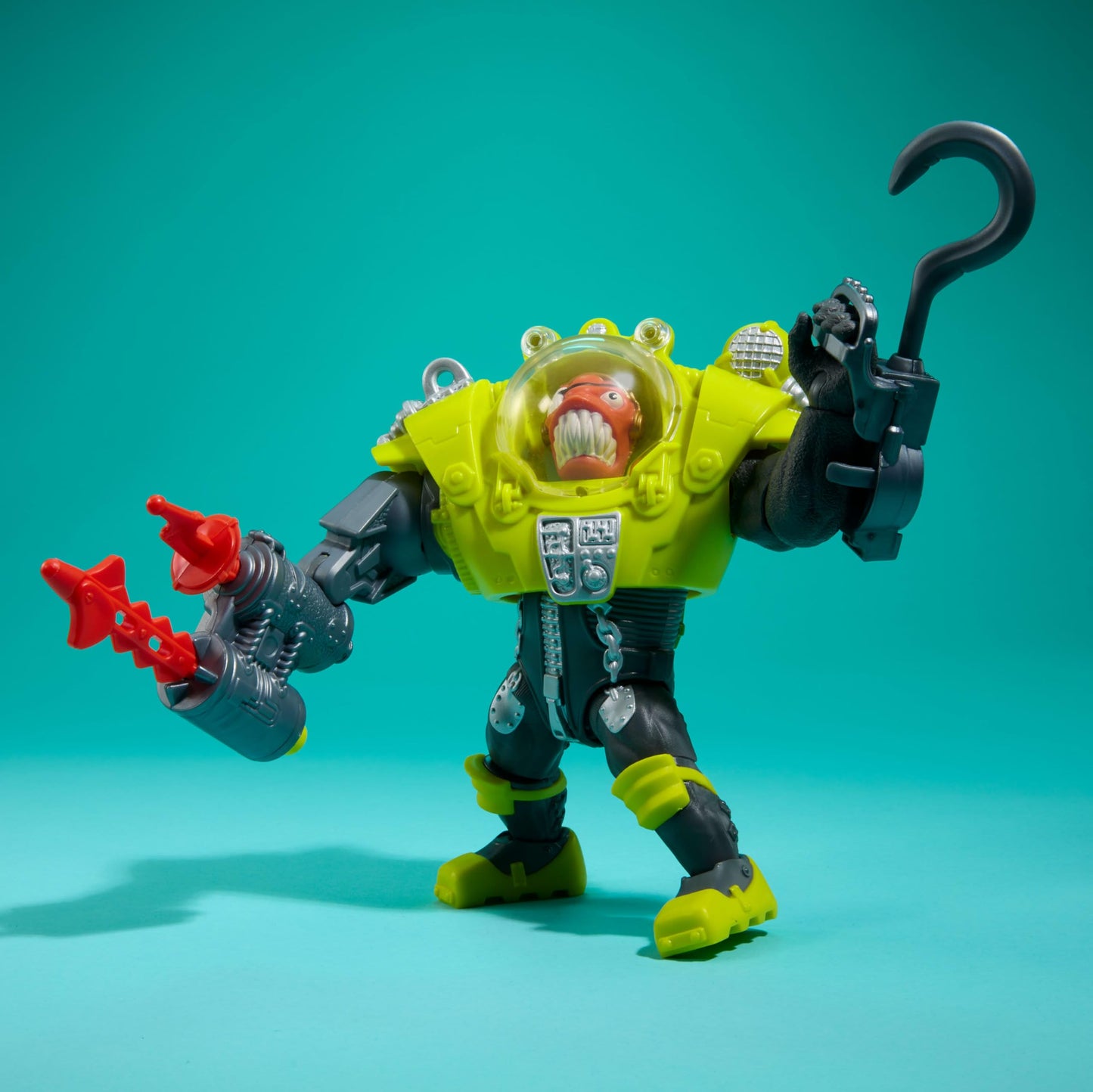 Mattel Street Sharks Dr. Piranoid Action Figure with Spring-Fired Speargun – 6-Inch Collectible Toy