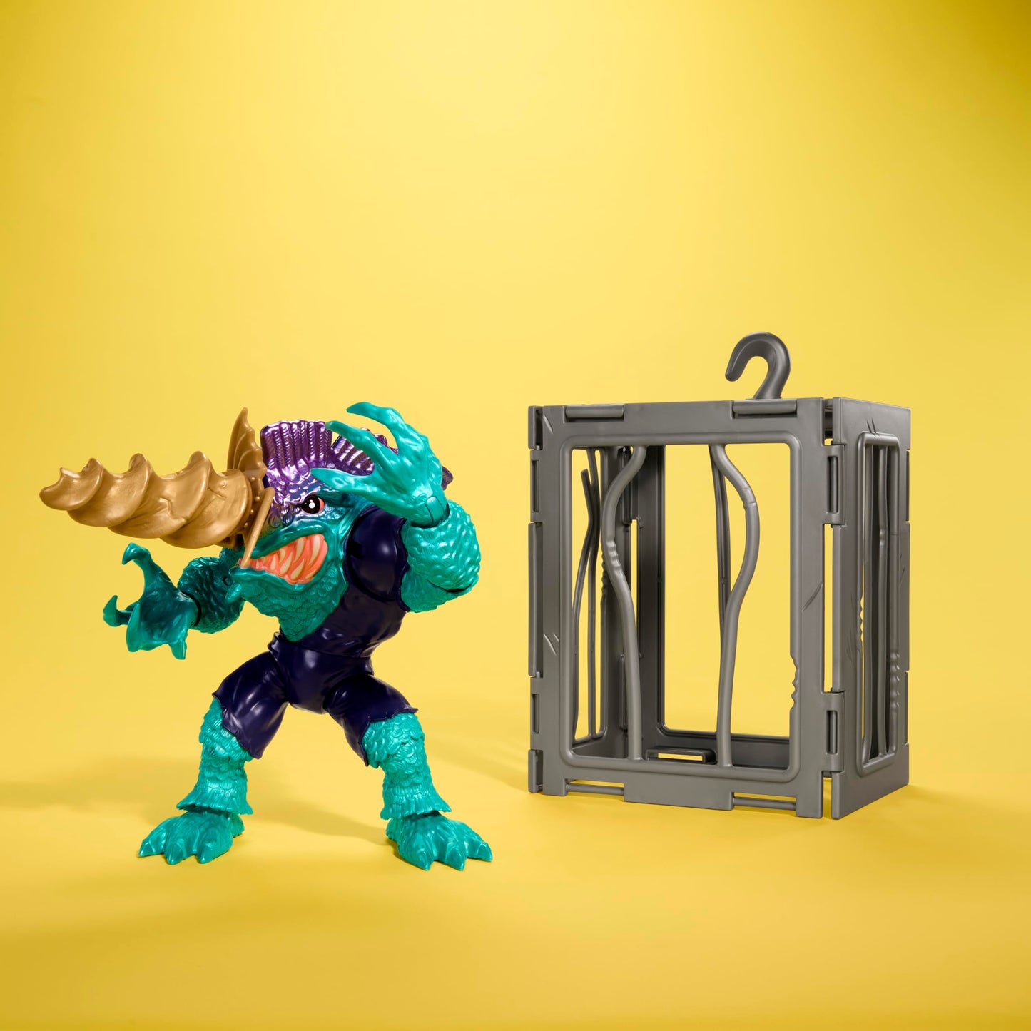 Mattel Street Sharks Slash Action Figure – 6-Inch Drilling Action & Bite Motion Collectible Toy