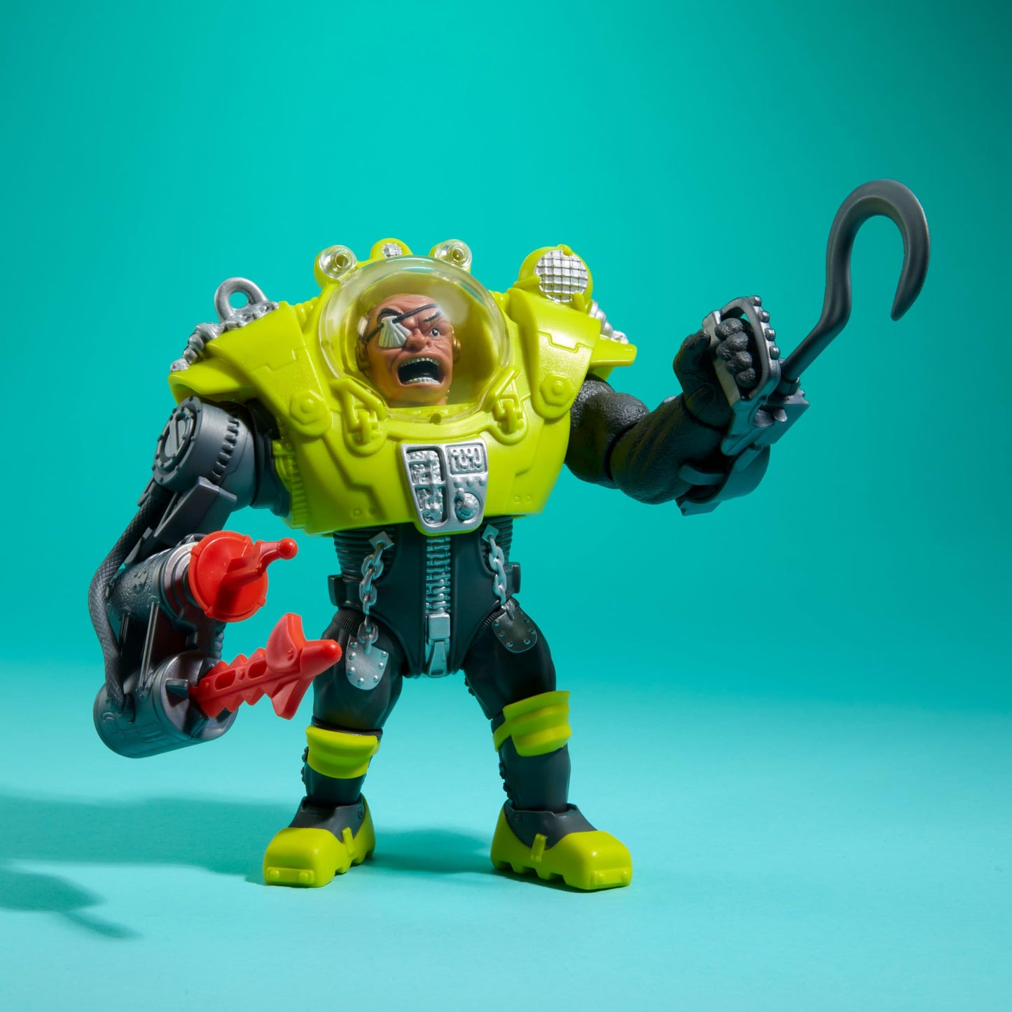 Mattel Street Sharks Dr. Piranoid Action Figure with Spring-Fired Speargun – 6-Inch Collectible Toy