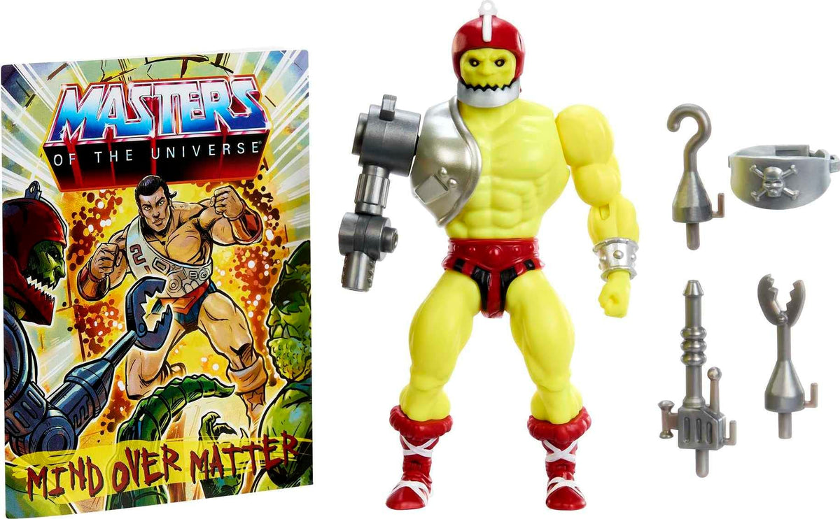 Trap Jaw Action Figure – Mattel MOTU Origins, 5.5-Inch, 16 Joints, Mini Comic